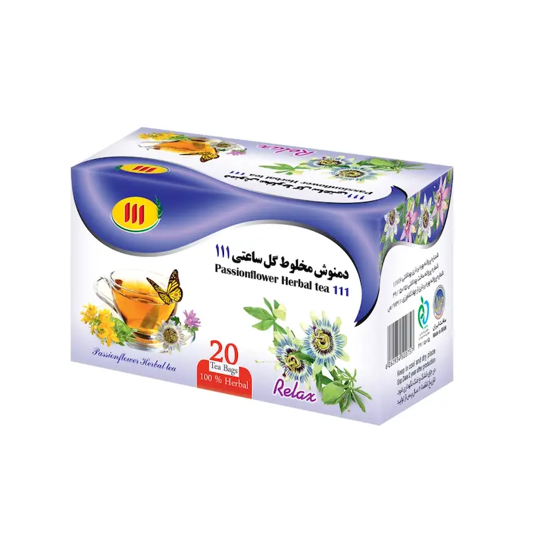 گل ساعتی دمنوش مخلوط گل ساعتی ۱۱۱ - تیبگ ۲۰ عددی - تصویر 1